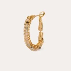 Gas Bijoux Lyre hoop earrings gold -^Femme Boucles D'oreilles