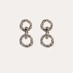 Gas Bijoux Maille Ariane earrings silver^Femme Boucles D'oreilles