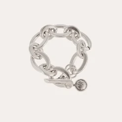 Gas Bijoux Maille Ovale bracelet medium size silver^Femme Bracelets|Bijoux Argentés