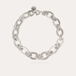 Gas Bijoux Maille Ovale necklace medium size silver^Femme Colliers|Bijoux Argentés