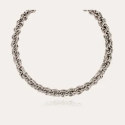 Gas Bijoux Maille rond entrecroisé necklace silver^Femme Colliers|Bijoux Argentés