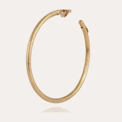Gas Bijoux Maori hoop earrings large size gold^Femme Boucles D'oreilles|Bijoux Dorés