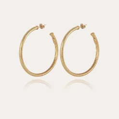 Gas Bijoux Maori hoop earrings small size gold^Femme Boucles D'oreilles|Bijoux Dorés