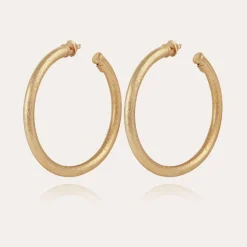 Gas Bijoux Maoro hoop earrings large size gold^Femme Boucles D'oreilles|Bijoux Dorés