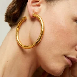 Gas Bijoux Maoro hoop earrings large size gold^Femme Boucles D'oreilles|Bijoux Dorés