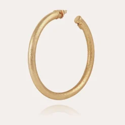 Gas Bijoux Maoro hoop earrings large size gold^Femme Boucles D'oreilles|Bijoux Dorés