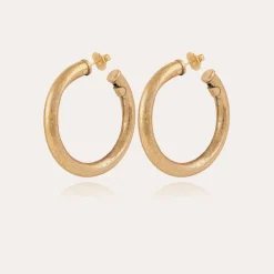 Gas Bijoux Maoro hoop earrings small size gold^Femme Boucles D'oreilles|Bijoux Dorés