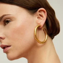 Gas Bijoux Maoro hoop earrings small size gold^Femme Boucles D'oreilles|Bijoux Dorés