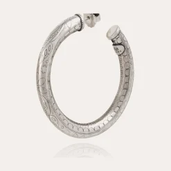Gas Bijoux Maoro hoop earrings small size silver^Femme Boucles D'oreilles|Bijoux Argentés