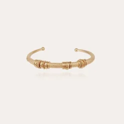Gas Bijoux Maranzana hammered bracelet gold^Femme Bracelets|Bijoux Dorés