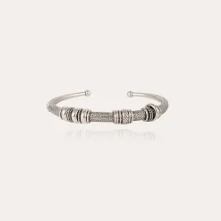 Gas Bijoux Maranzana hammered bracelet silver^Femme Bracelets|Bijoux Argentés