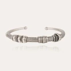 Gas Bijoux Maranzana hammered bracelet silver^Femme Bracelets|Bijoux Argentés