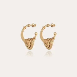 Gas Bijoux Maranzana hoop earrings small size gold^Femme Boucles D'oreilles