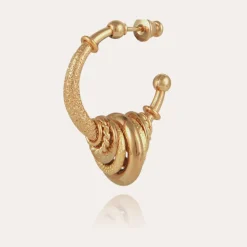 Gas Bijoux Maranzana hoop earrings small size gold^Femme Boucles D'oreilles