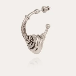 Gas Bijoux Maranzana hoop earrings small size silver^Femme Boucles D'oreilles