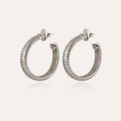 Gas Bijoux Milo hoop earrings small size silver^Femme Boucles D'oreilles|Bijoux Argentés