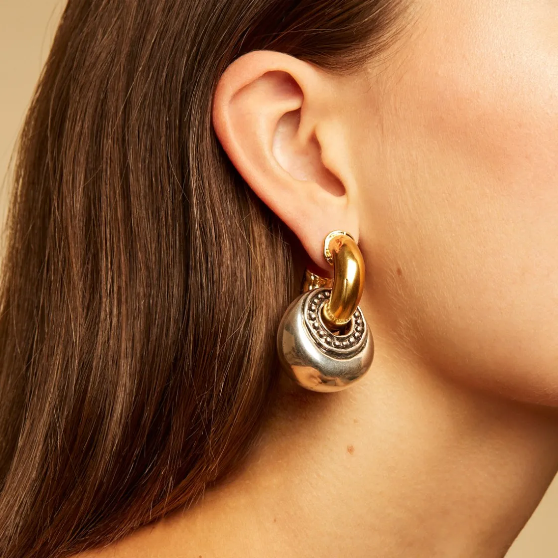 Gas Bijoux Minori bicolor earrings^Femme Boucles D'oreilles