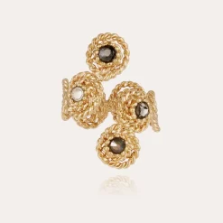 Gas Bijoux Mistral Liane ring gold - Strass^Femme Bagues