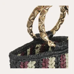 Gas Bijoux Moki bucket bag raffia^ Sacs & Pochettes