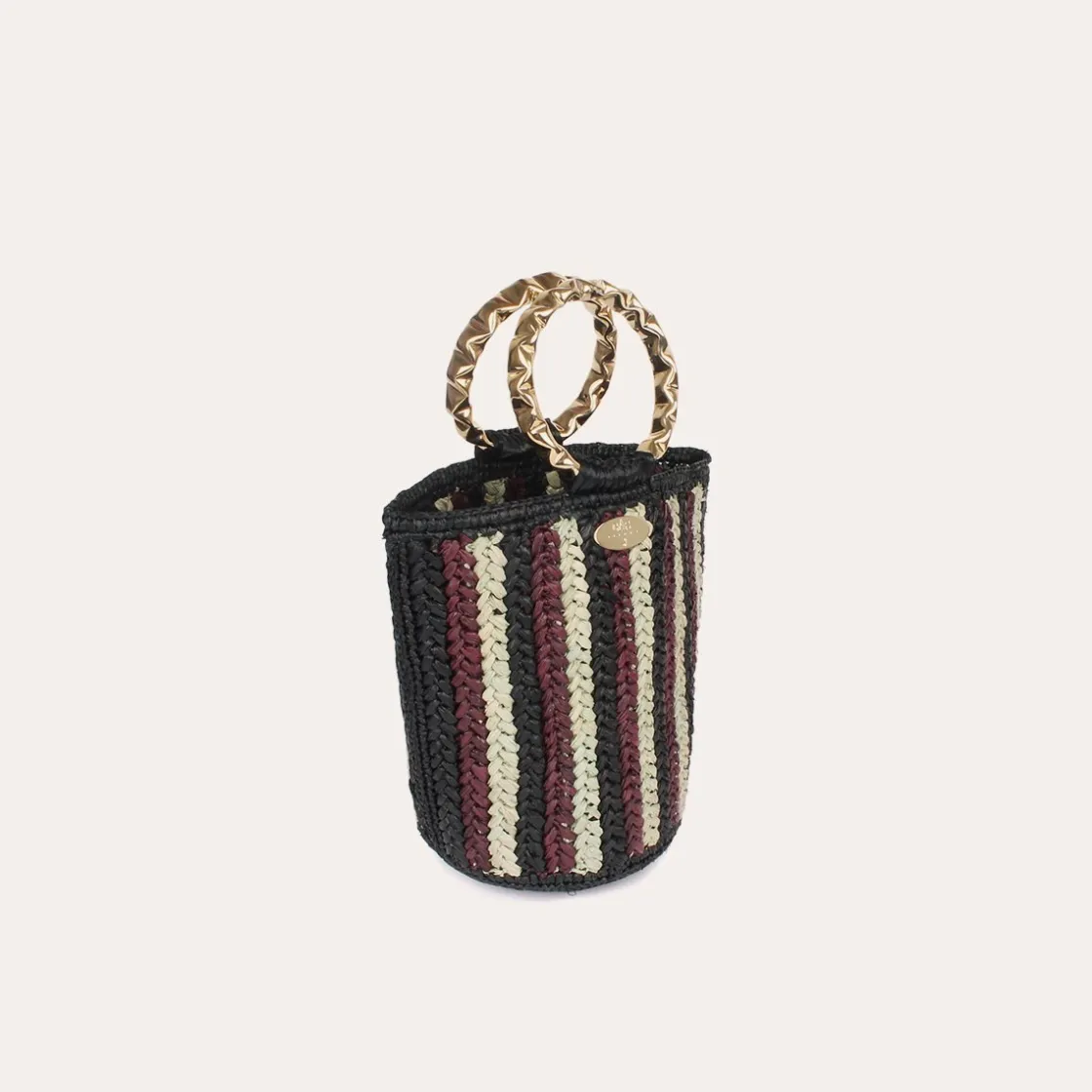 Gas Bijoux Moki bucket bag raffia^ Sacs & Pochettes