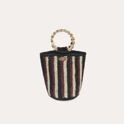 Gas Bijoux Moki bucket bag raffia^ Sacs & Pochettes