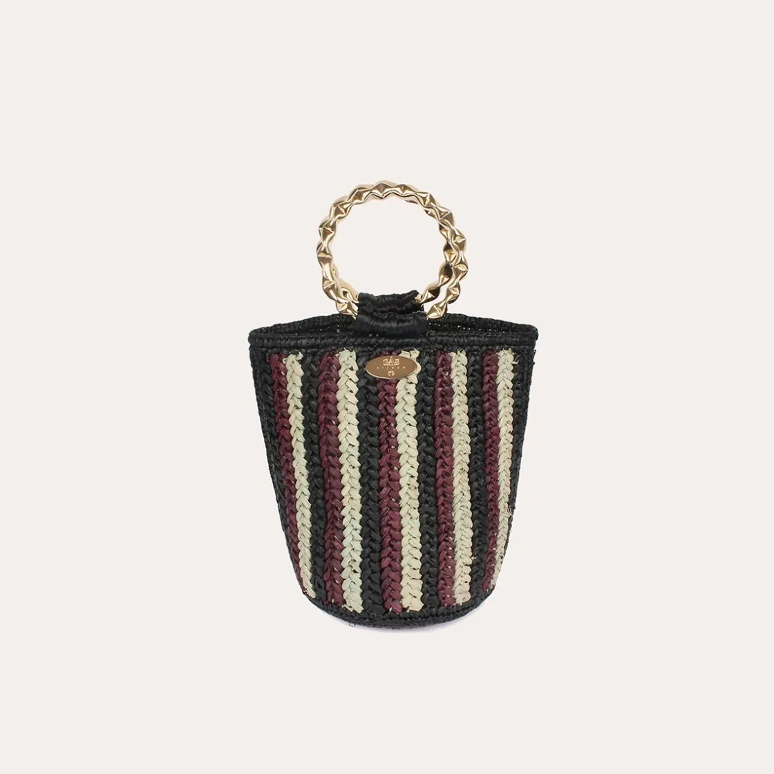 Gas Bijoux Moki bucket bag raffia^ Sacs & Pochettes