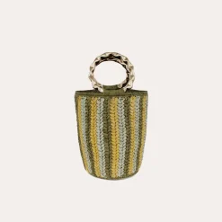 Gas Bijoux Moki bucket bag raffia^ Sacs & Pochettes