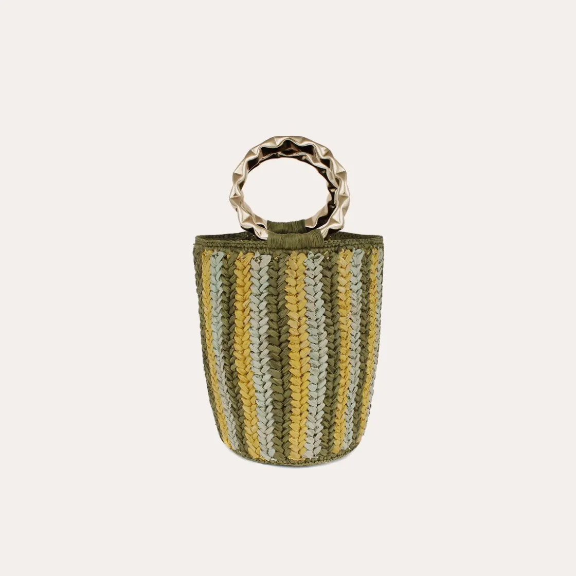 Gas Bijoux Moki bucket bag raffia^ Sacs & Pochettes
