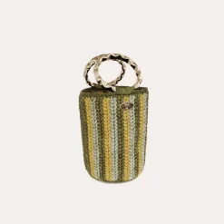 Gas Bijoux Moki bucket bag raffia^ Sacs & Pochettes