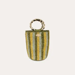 Gas Bijoux Moki bucket bag raffia^ Sacs & Pochettes