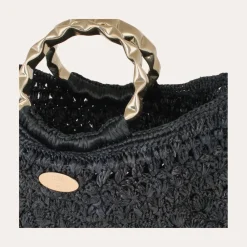 Gas Bijoux Moki purse bag raffia^ Sacs & Pochettes