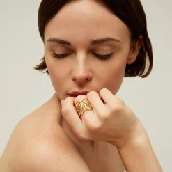 Gas Bijoux Olympie ring gold^Femme Bagues