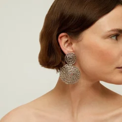 Gas Bijoux Onde Chain earrings large size silver^Femme Boucles D'oreilles|Bijoux Argentés