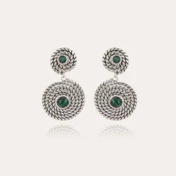 Gas Bijoux Onde Lucky cabochons earrings mini silver -^Femme Boucles D'oreilles
