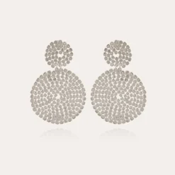 Gas Bijoux Onde Lucky earrings small size silver^Femme Boucles D'oreilles