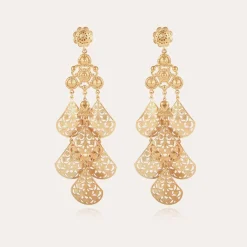 Gas Bijoux Orferia earrings large size gold^Femme Boucles D'oreilles