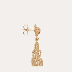Gas Bijoux Orferia earrings large size gold^Femme Boucles D'oreilles
