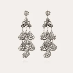 Gas Bijoux Orferia earrings large size silver^Femme Boucles D'oreilles