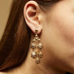 Gas Bijoux Orferia earrings small size gold^Femme Boucles D'oreilles