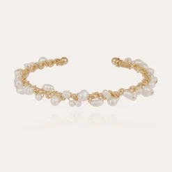 Gas Bijoux Orphee bracelet gold - Withe Mother-of-pearl^Femme Bracelets