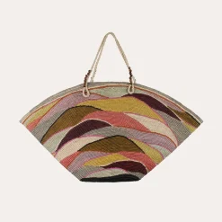 Gas Bijoux Panier Wave XL bag raffia^ Sacs & Pochettes