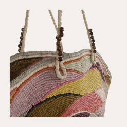 Gas Bijoux Panier Wave XL bag raffia^ Sacs & Pochettes