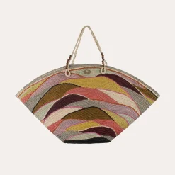 Gas Bijoux Panier Wave XL bag raffia^ Sacs & Pochettes