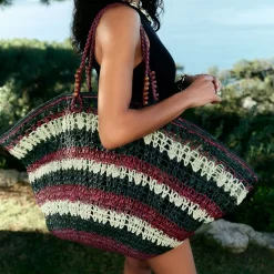 Gas Bijoux Panier XL bag raffia^ Sacs & Pochettes