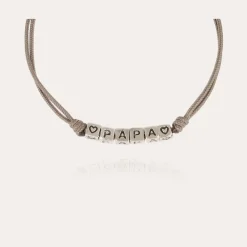 Gas Bijoux Papa bracelet silver^Homme Bracelets Cordons Homme