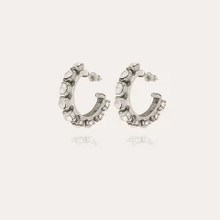Gas Bijoux Parelie earrings silver - Strass^Femme Boucles D'oreilles