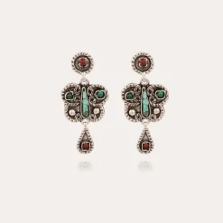Gas Bijoux Paz earrings small size silver^Femme Boucles D'oreilles