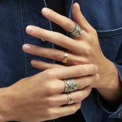 Gas Bijoux Penna ring large size silver^Homme Bagues Homme|Bijoux Argentés Homme