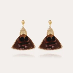 Gas Bijoux Plumette earrings gold^Femme Boucles D'oreilles