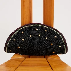 Gas Bijoux Pochette Sol raphia^ Sacs & Pochettes